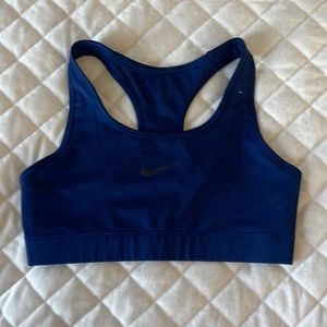 Nike sports bra navy blue size medium